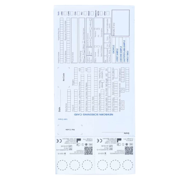 Dried Blood Spot Card